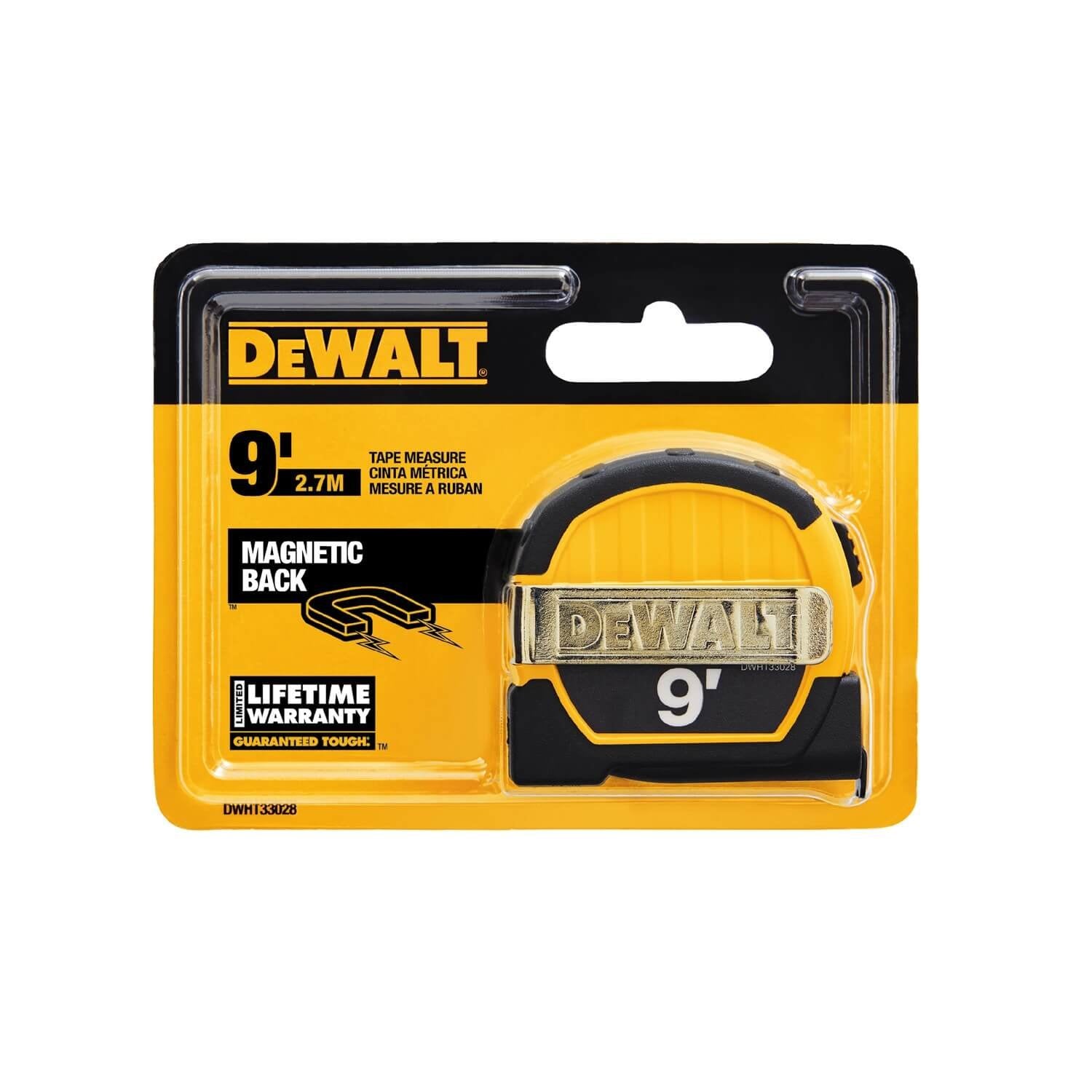 DEWALT DWHT33028-9 Ft. Magnetic Pocket Tape Measure - Wise Line Tools