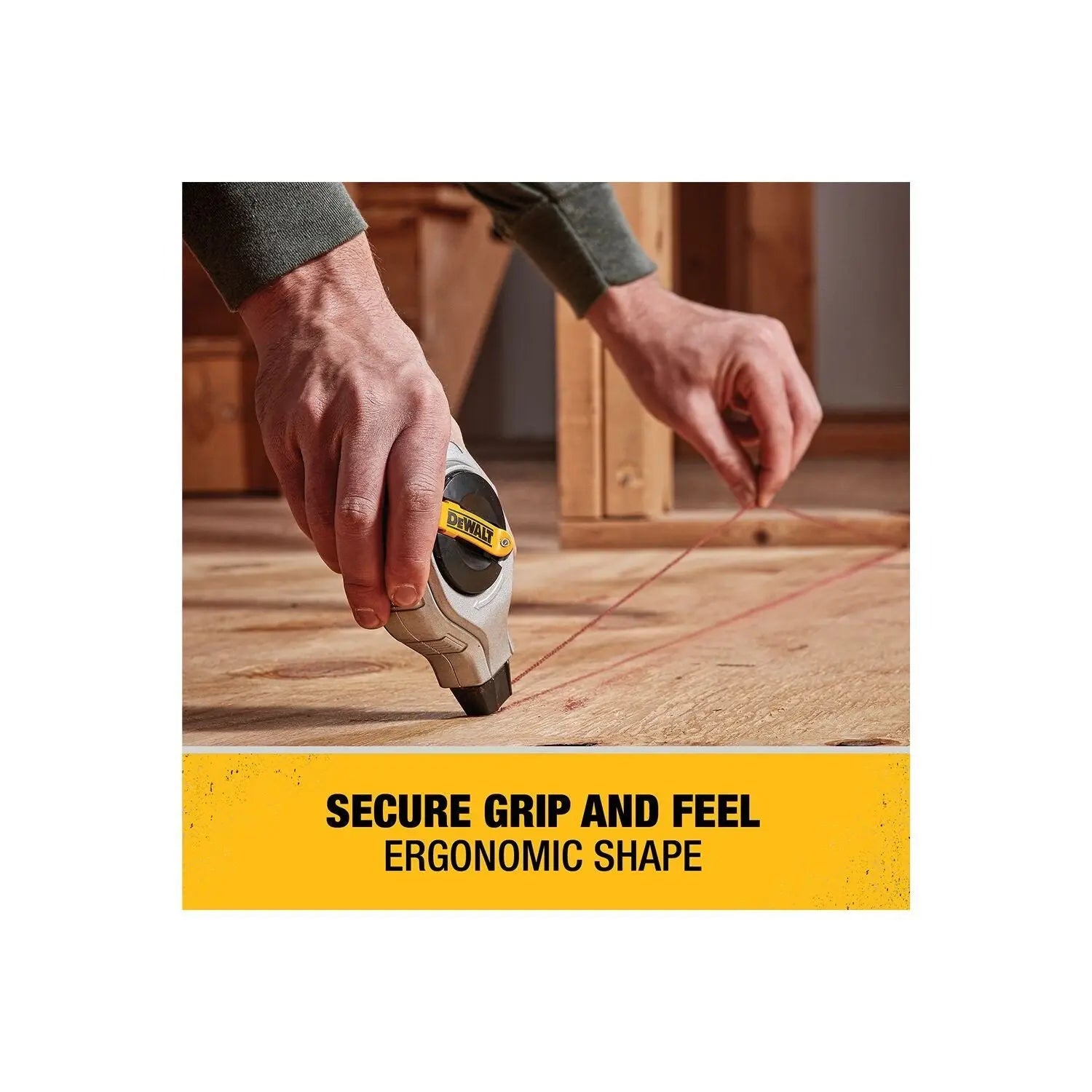 DEWALT DWHT47408-6:1 Chalk Reel 100 Ft W/Red - Wise Line Tools