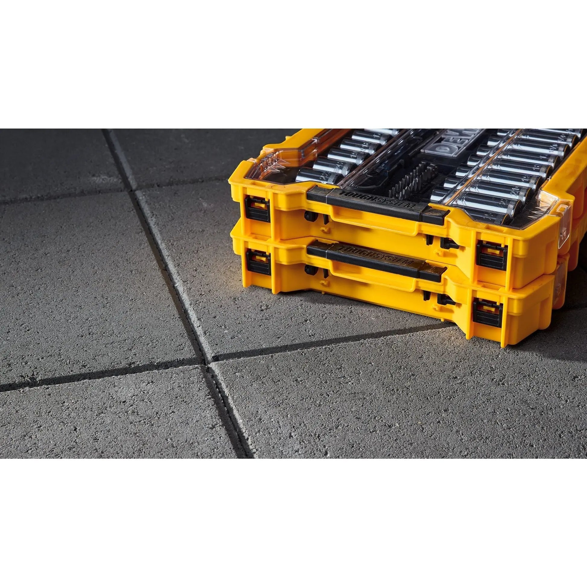 DEWALT DWMT45403-3/8&1/2In Dr 85Pc Mts + Ts Trays & Lid - Wise Line Tools
