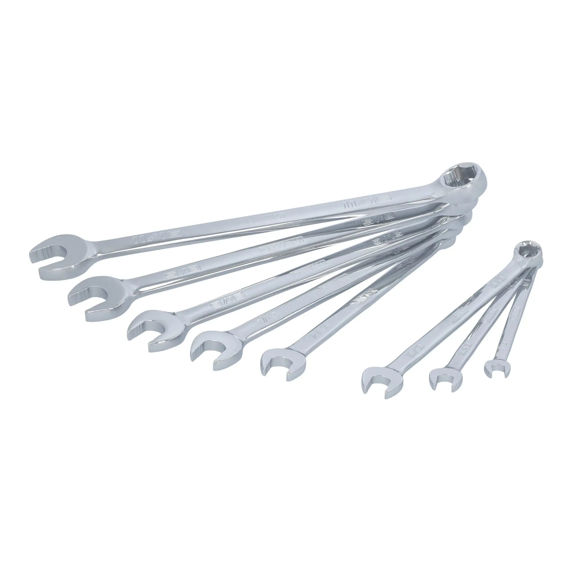 DEWALT DWMT45427 – DEWALT TOUGHSERIES 8-piece SAE Combination Wrench Set DEWALT