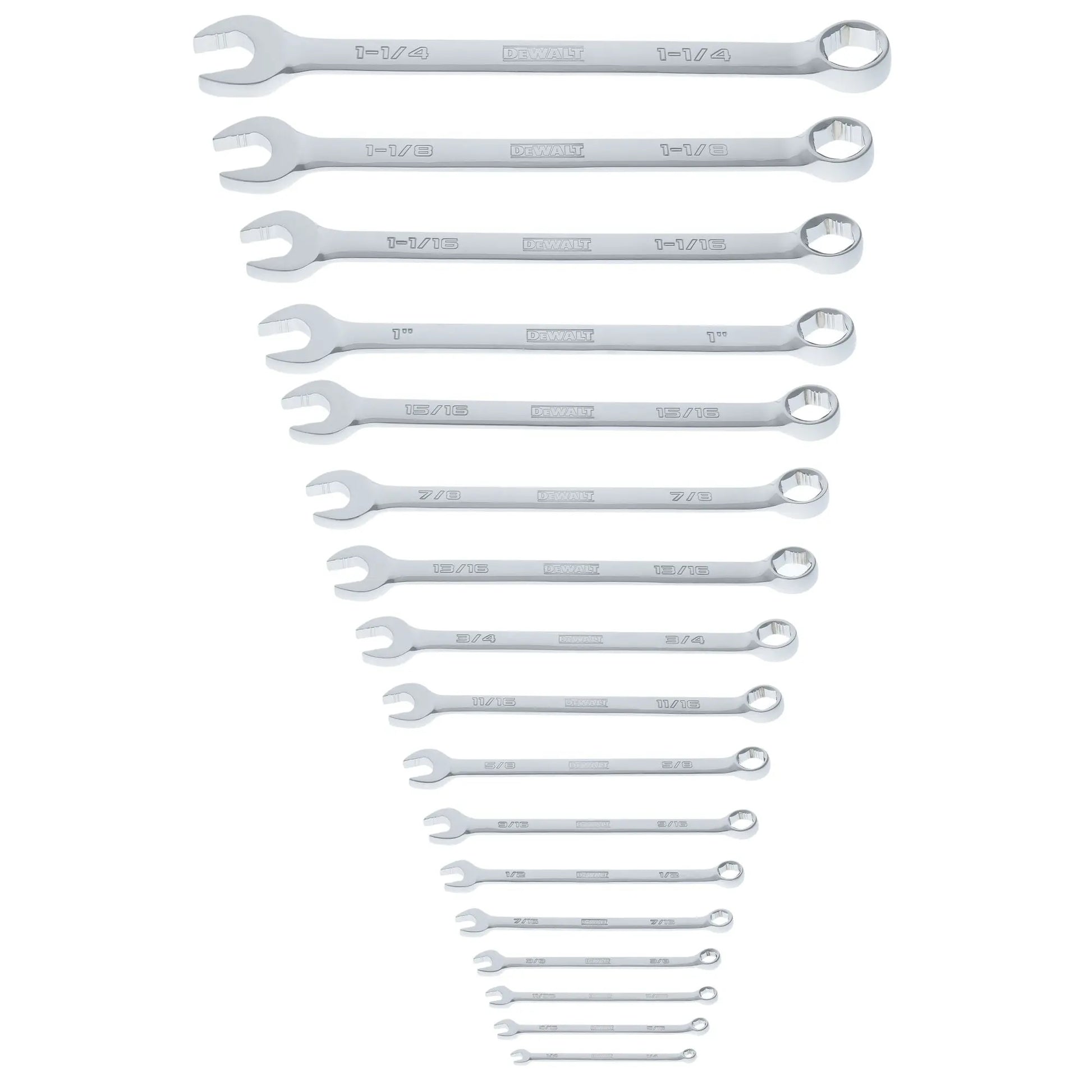 DEWALT DWMT45428 – DEWALT TOUGHSERIES 17-Piece SAE Combination Wrench Set DEWALT