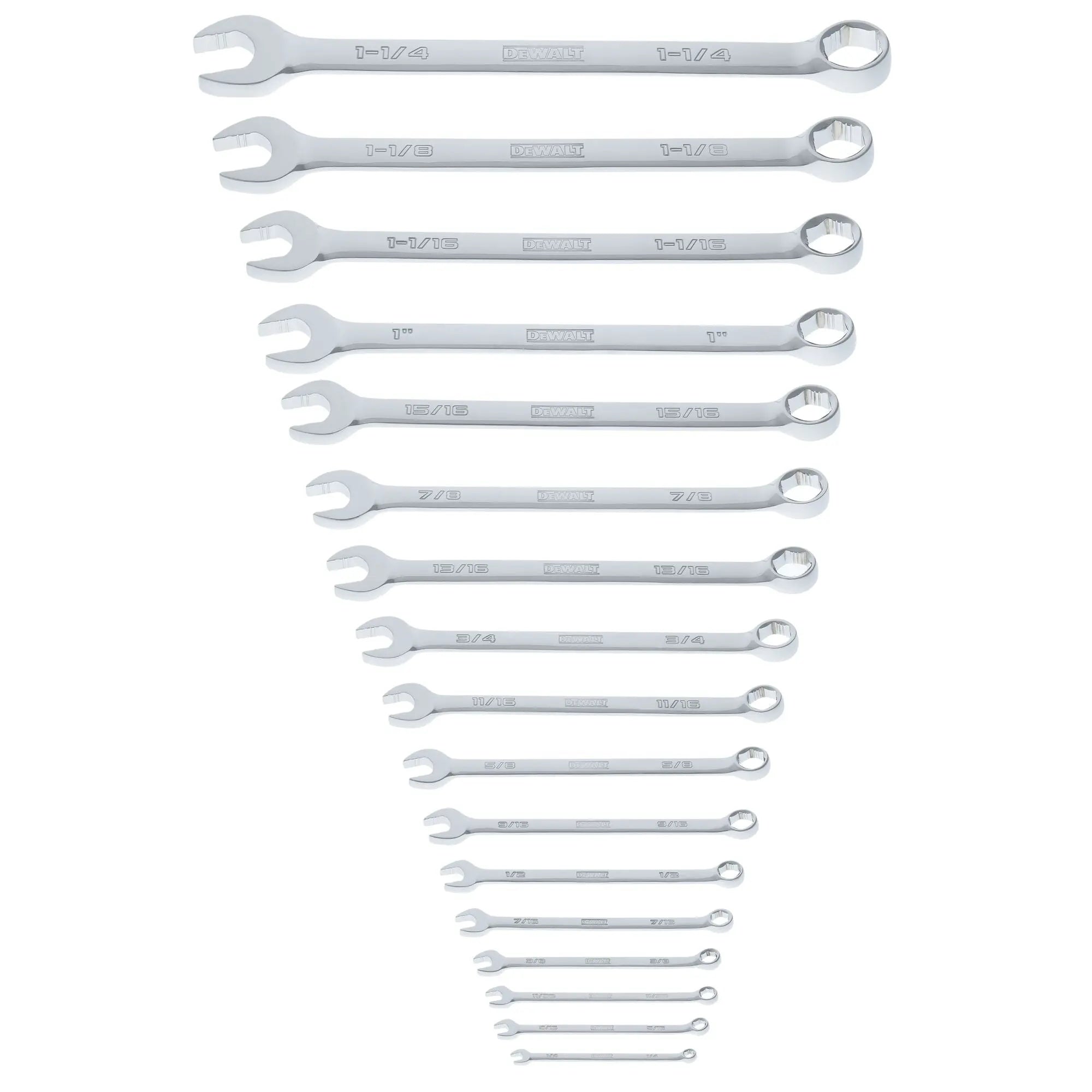 DEWALT DWMT45428 – DEWALT TOUGHSERIES 17-Piece SAE Combination Wrench Set DEWALT