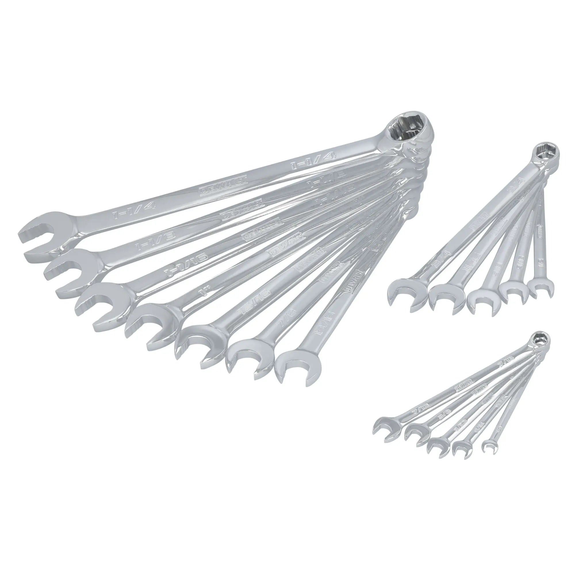 DEWALT DWMT45428 – DEWALT TOUGHSERIES 17-Piece SAE Combination Wrench Set DEWALT