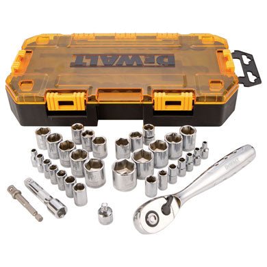 DEWALT DWMT73804-34 pc. 1/4 in. and 3/8 in. Drive Socket Set - Wise Line Tools