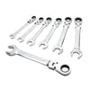 DEWALT DWMT74195 – DEWALT Combination Ratcheting Wrench Set, SAE/Standard Wrenches, Flex Head, 7-Piece
