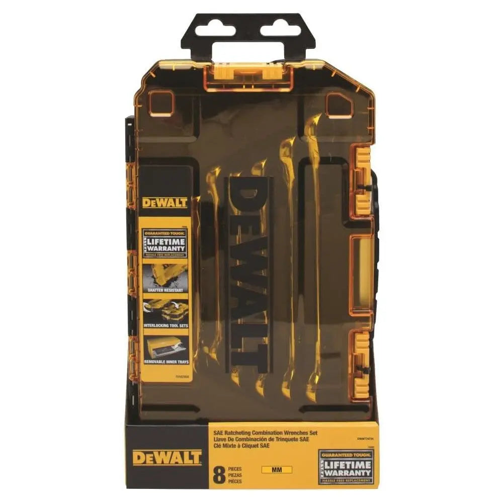 DEWALT DWMT74734 - 8pc Metric Ratcheting Wrench Set DEWALT