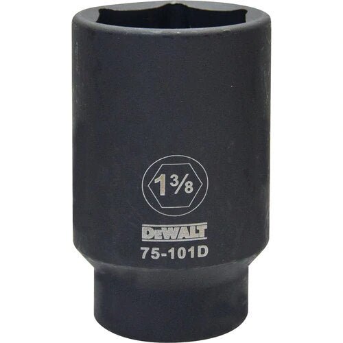 DEWALT DWMT75101OSP-6 Point 1/2" Drive Deep Impact Socket 1-3/8" SAE - Wise Line Tools