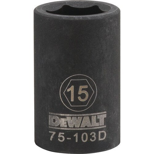 DEWALT DWMT75103OSP-Dwmt 6Pt 1/2In Dr Im Skt 15 Mm - Wise Line Tools