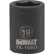 DEWALT DWMT75109OSP-Dwmt 6Pt 1/2In Dr Im Skt 19 Mm - Wise Line Tools