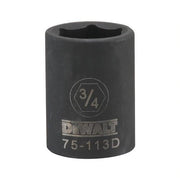 DEWALT DWMT75113OSP-6 Point 1/2" Drive Impact Socket 3/4" SAE - Wise Line Tools