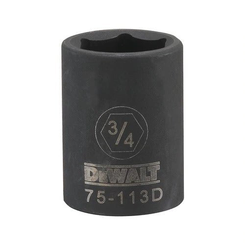 DEWALT DWMT75113OSP-6 Point 1/2" Drive Impact Socket 3/4" SAE - Wise Line Tools