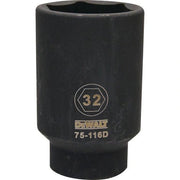 DEWALT DWMT75116OSP-6 Point 1/2" Drive Deep Impact Socket 32Mm - Wise Line Tools