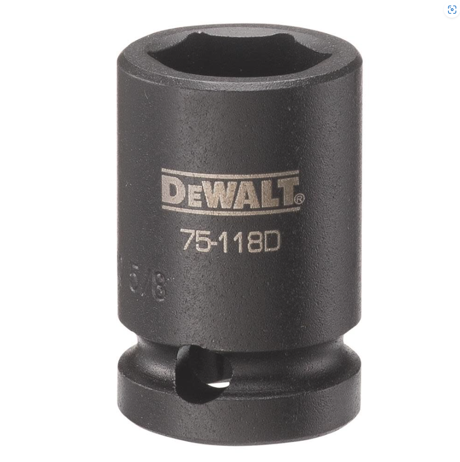 DEWALT DWMT75118OSP-Dwmt 6Pt 1/2In Dr Im Skt 5/8In SAE - Wise Line Tools