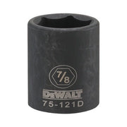 DEWALT DWMT75121OSP-6 Point 1/2" Drive Impact Socket 7/8" SAE - Wise Line Tools