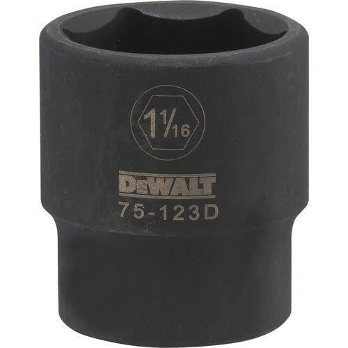 DEWALT DWMT75123OSP-6 Point 1/2" Drive Impact Socket 1-1/16" SAE - Wise Line Tools