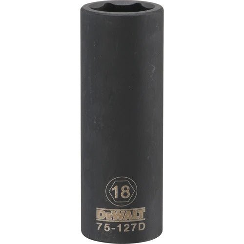 DEWALT DWMT75127OSP-6 Point 1/2" Drive Deep Impact Socket 18Mm - Wise Line Tools