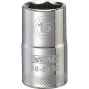DEWALT DWMT86515OSP-001Pc 12Dr Socket-06Pt-15 - Wise Line Tools