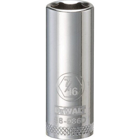 DEWALT DWMT88986OSP-001Pc 38Dr Deep Socket-06Pt-7/16 - Wise Line Tools