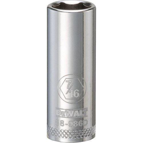 DEWALT DWMT88986OSP-001Pc 38Dr Deep Socket-06Pt-7/16 - Wise Line Tools