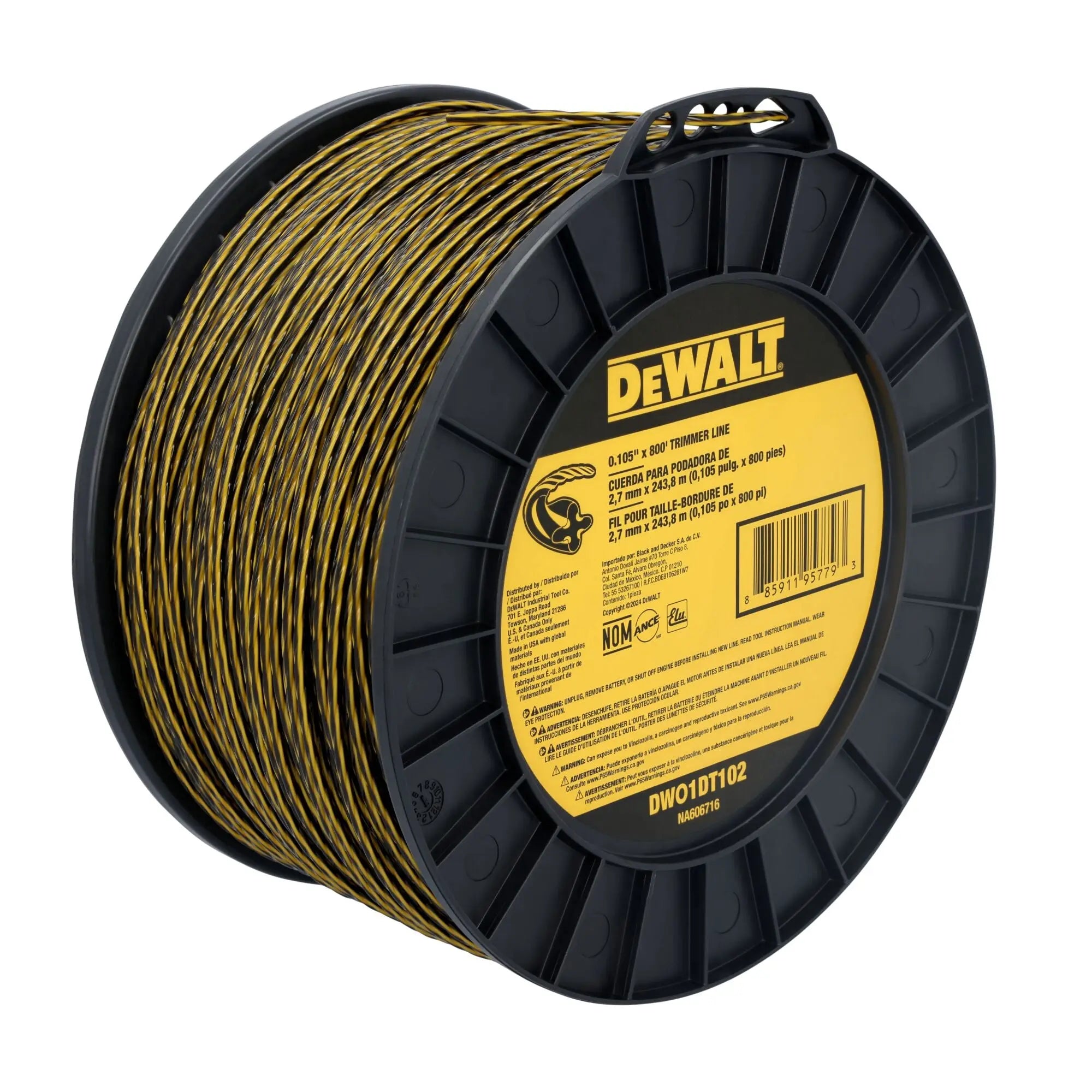 DEWALT DWO1DT102 – DEWALT 0.105 in. X 700 ft. Trimmer Line DEWALT