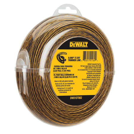 DEWALT DWO1DT802-0.080 in x 225 ft Trimmer Line - Wise Line Tools
