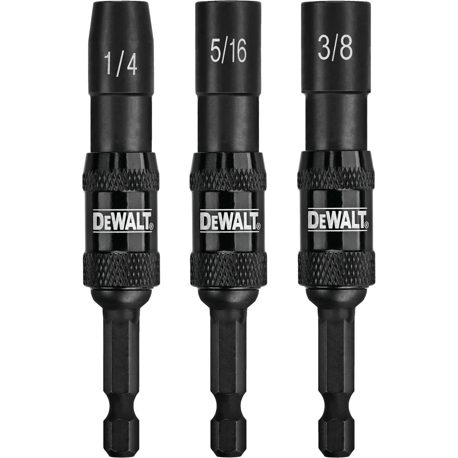 DEWALT DWPVTDRV3-Nut Driver Set, Impact-Ready, Pivoting, 3-Piece - Wise Line Tools