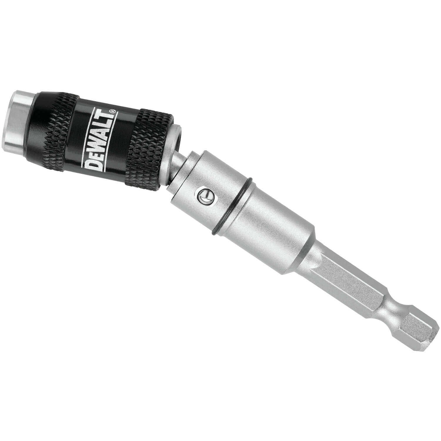 DEWALT DWPVTHLD-Pivoting Bit Tip Holder With Ring , Silver - Wise Line Tools