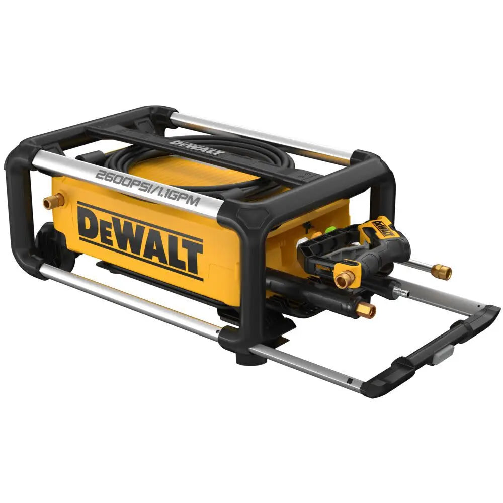 DWPW2600 - DEWALT 2600 PSI 1.1 GPM Electric Cold Water Pressure Washer with 4 Spray Nozzles - Wise Line Tools