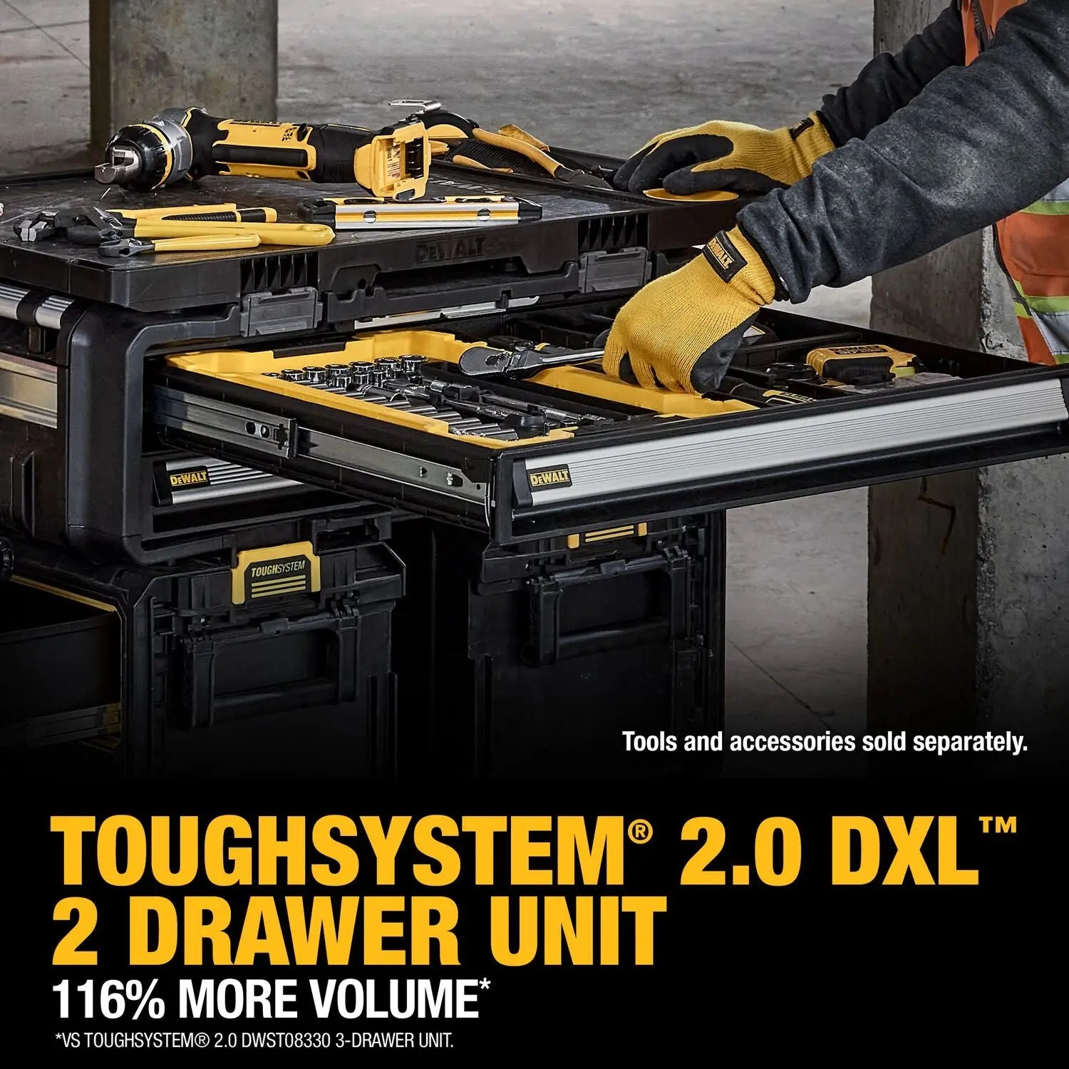 DEWALT DWST08520 TOUGHSYSTEM® 2.0 DXL™ 30 in. 2 Drawers DEWALT