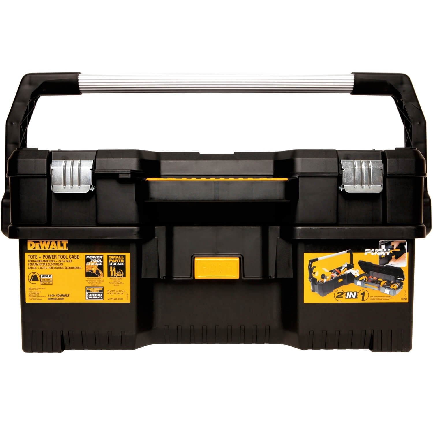 DEWALT DWST24070-Tool Tote With Removable Power Tool Case, 24-Inch - Wise Line Tools