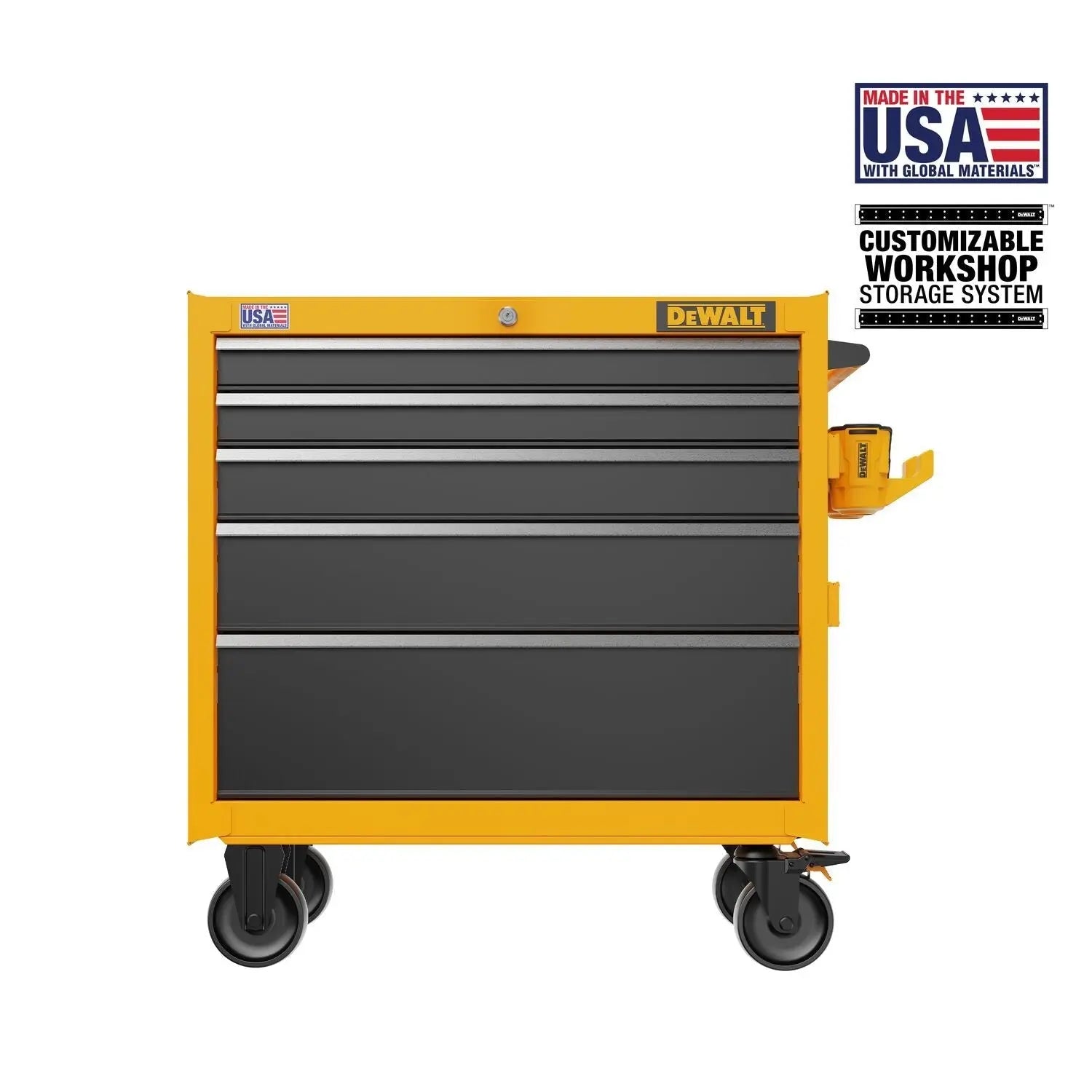 DEWALT DWST37052-37 in. 5-Drawer Rolling Tool Cabinet - Wise Line Tools