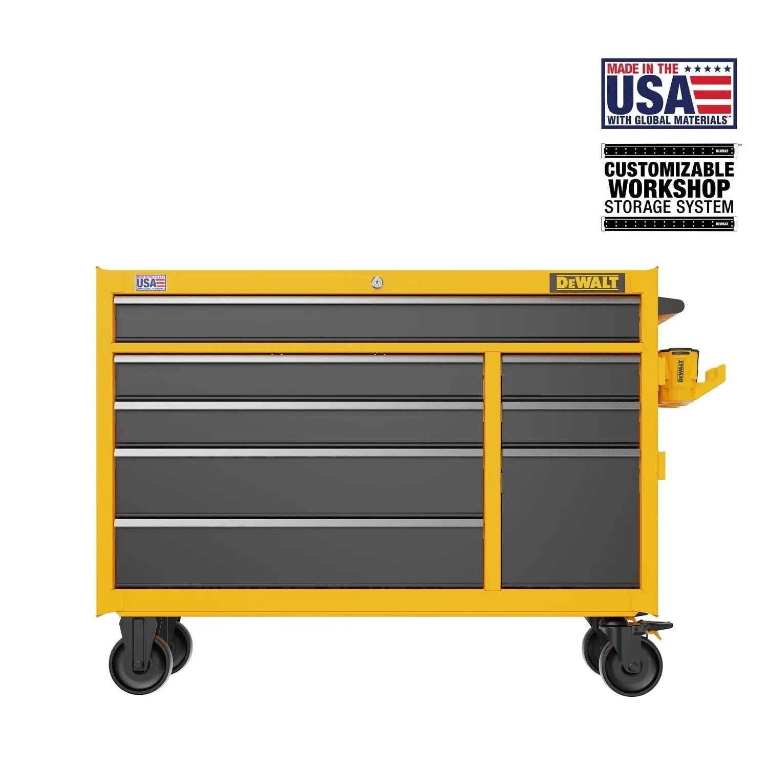 DEWALT DWST52082-52 in. 8-Drawer Rolling Tool Cabinet - Wise Line Tools