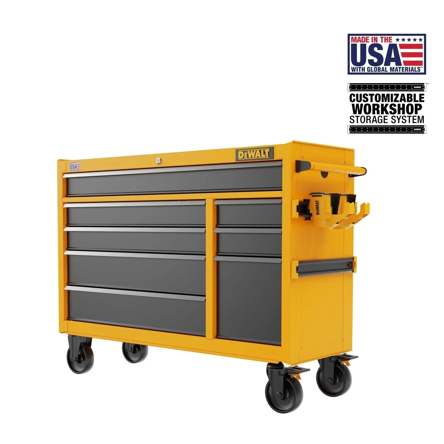 DEWALT DWST52082-52 in. 8-Drawer Rolling Tool Cabinet - Wise Line Tools