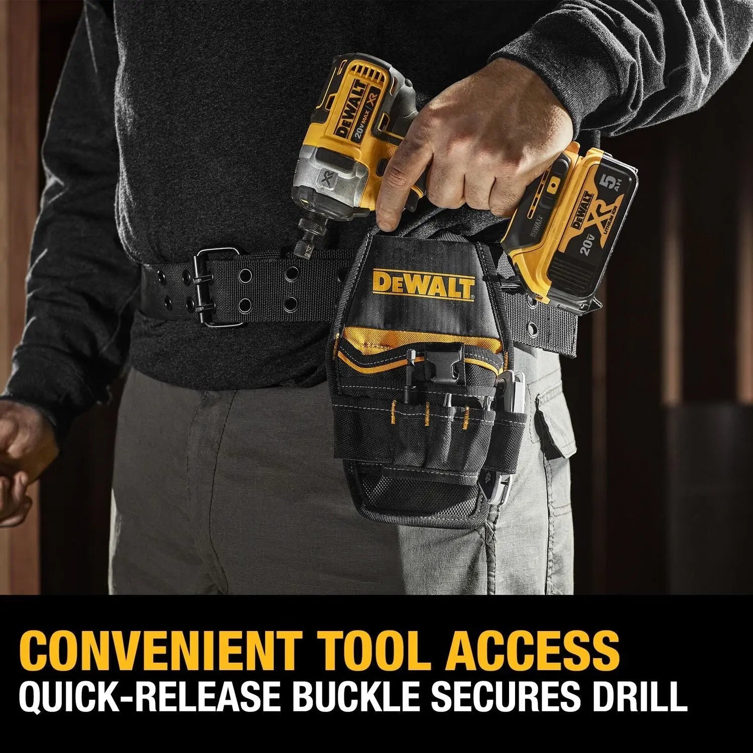 DEWALT DWST540501-Professional Impact Drill Holster - Wise Line Tools