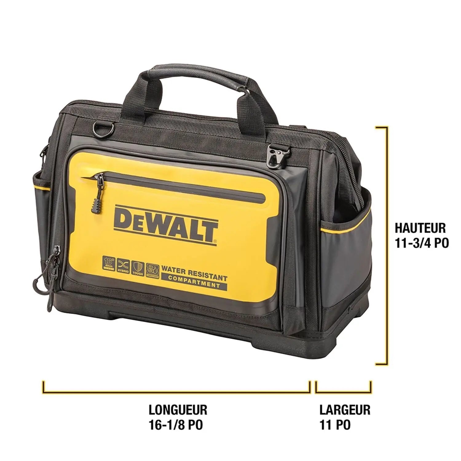 DEWALT DWST560103-16” PRO Open Mouth Tool Bag - Wise Line Tools