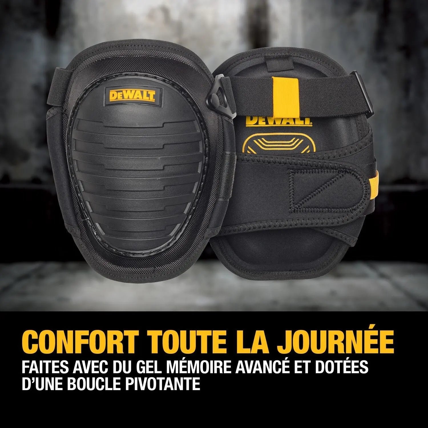 DEWALT DWST590013-Hard-Shell Knee Pads with Gel - Wise Line Tools