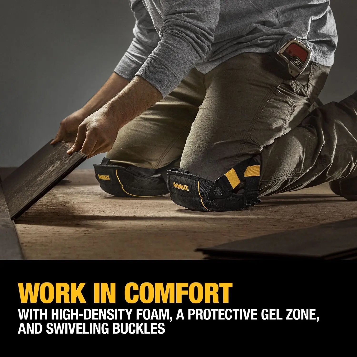 DEWALT DWST590014-Flooring Knee Pads with Gel - Wise Line Tools