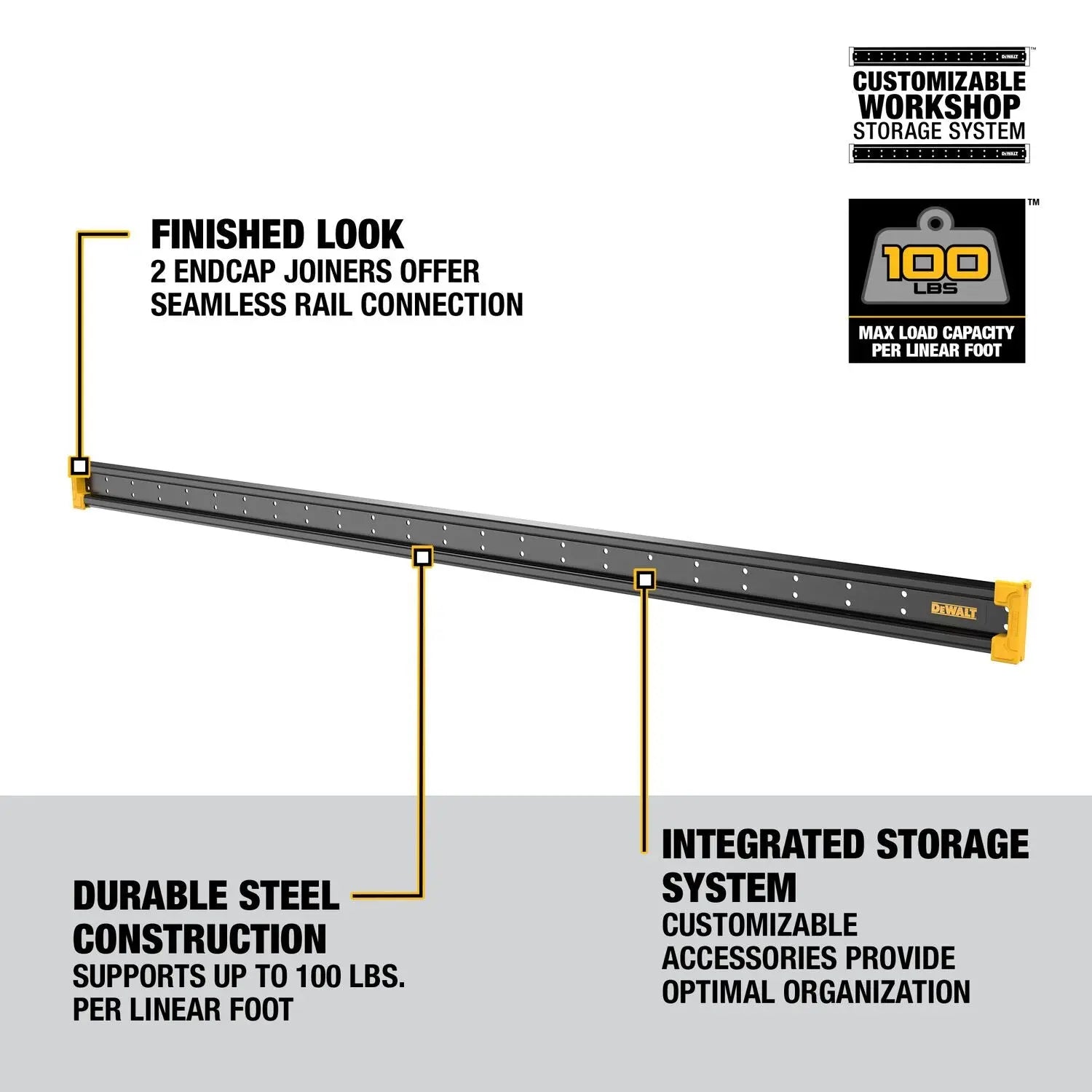 DEWALT DWST82800-48in Metal Rail DEWALT