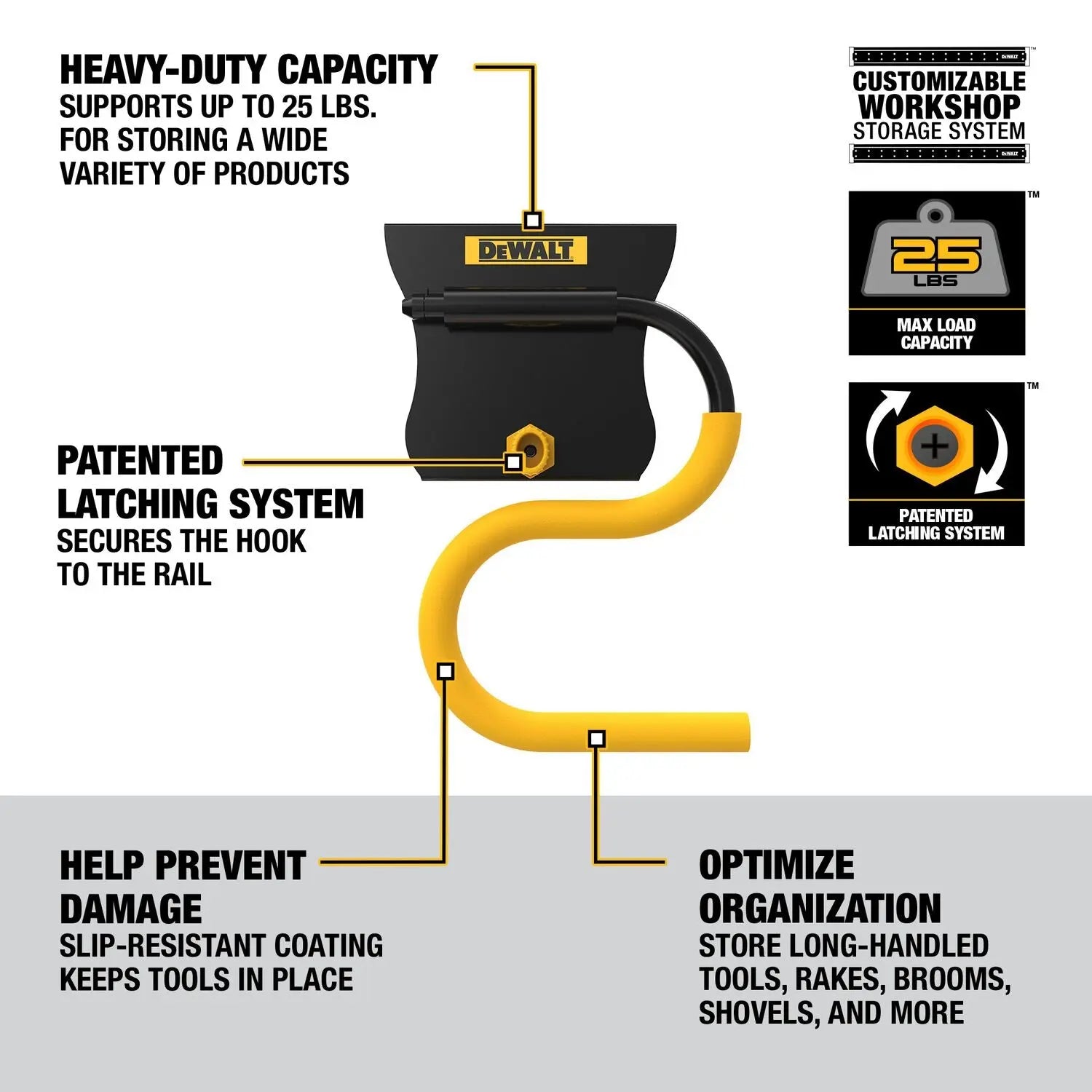 DEWALT DWST82808-Long Handle Tool Hook - Wise Line Tools