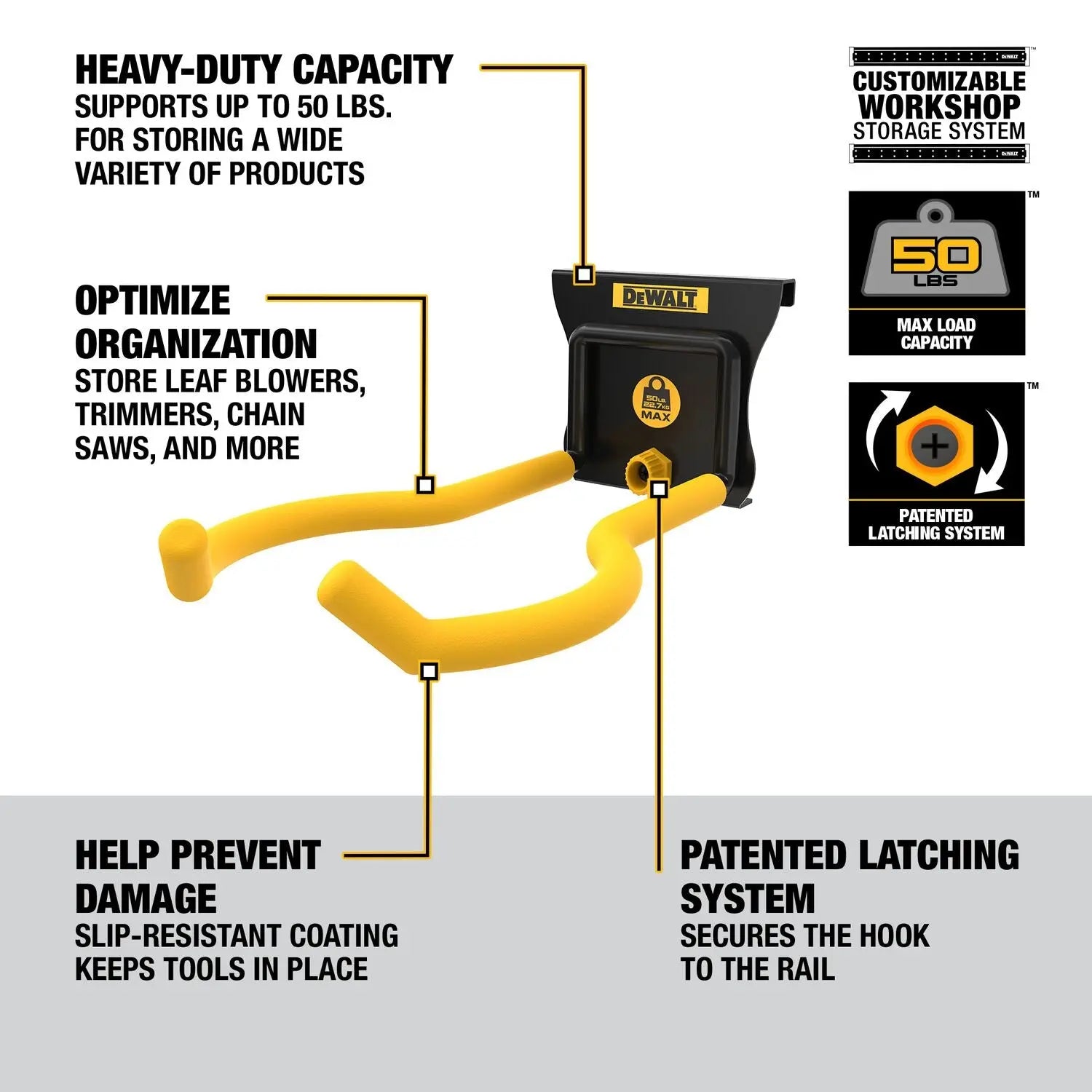 DEWALT DWST82814-Outdoor Power Equipment Hook - Wise Line Tools