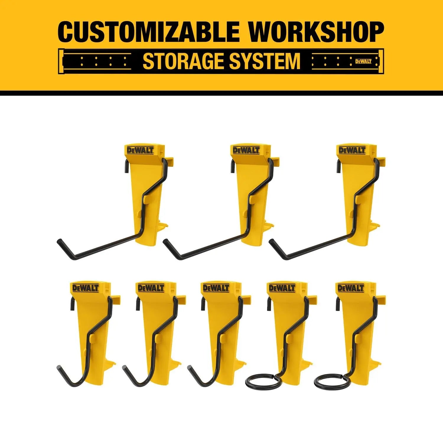 DEWALT DWST82816-8-Piece Hand Tool Hook Set - Wise Line Tools