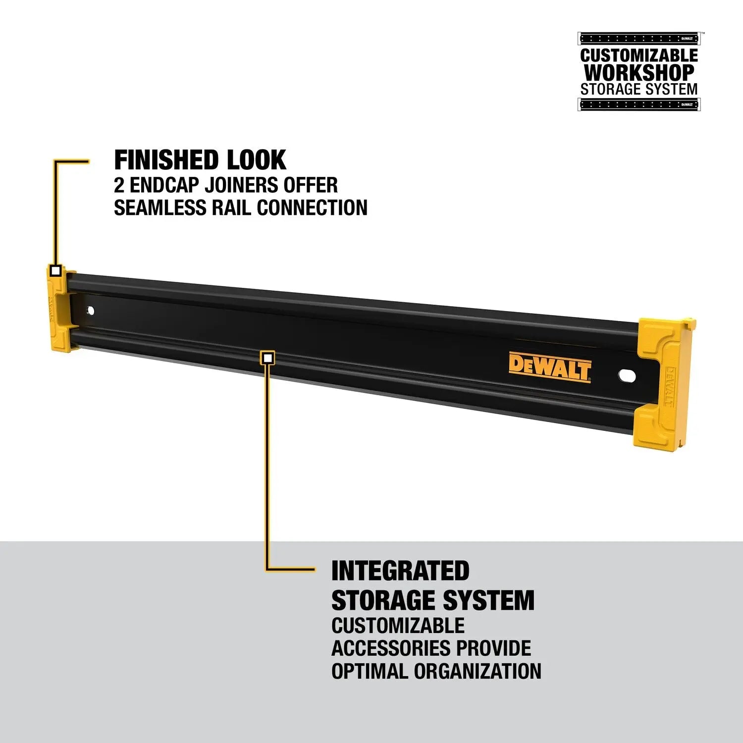 DEWALT DWST82827-20in Compact Metal Rail - Wise Line Tools