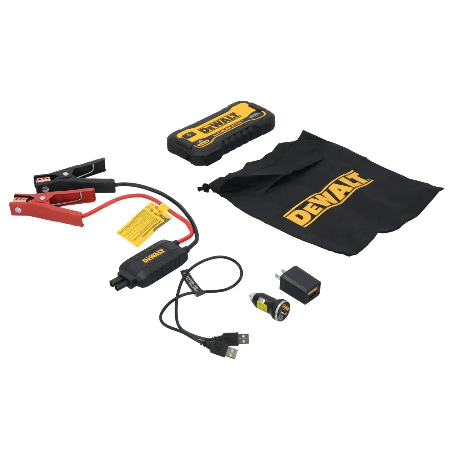 DEWALT DXAELJ16-CA -  1600 Peak Amp Lithium Jump Starter with USB Power Bank - Wise Line Tools
