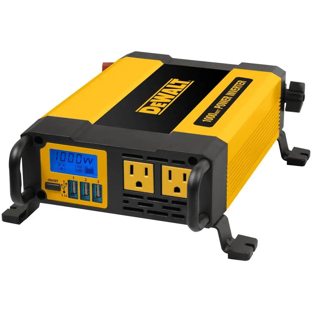 DEWALT DXAEPI1000-CA -  1000-Watt Portable Car Power Inverter with Triple USB Ports DEWALT