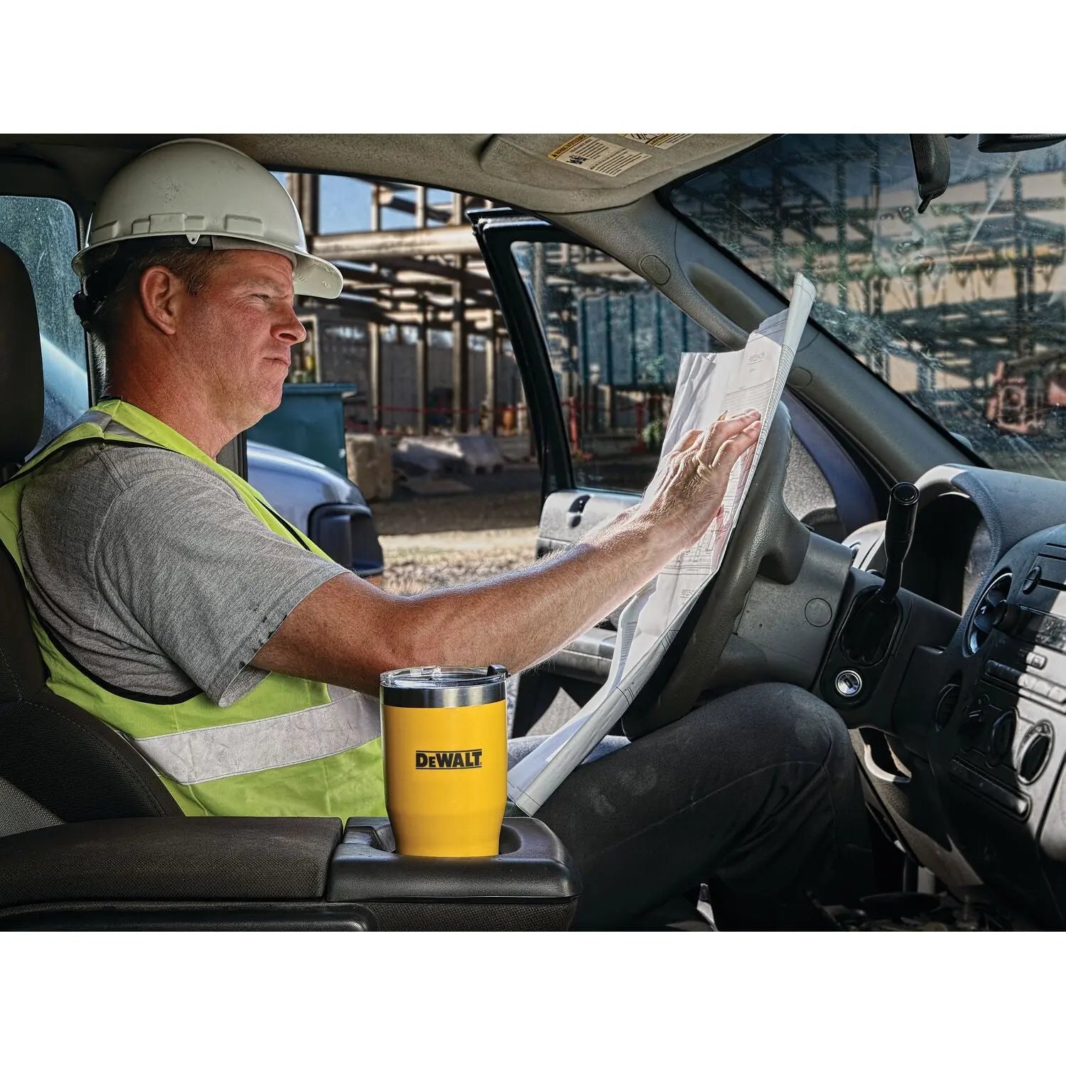 DEWALT DXC30OZTYS - Stainless Steel Tumbler, Yellow, 30 oz. DEWALT