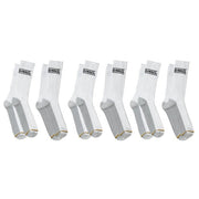 DEWALT DXSC187 - 6PK CREW COTTON WORK SOCK CUSHIONED SOIL GUARD ANTI-MICROBIAL MOISTURE WICKING - Wise Line Tools