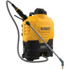 Pulvérisateur à dos sans fil DEWALT DXSP190681B de 4 gal (OUTIL UNIQUEMENT)