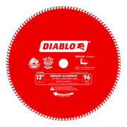 DIABLO D1296N  -  12" x 96-Teeth Saw Blade for Medium Aluminum DIABLO