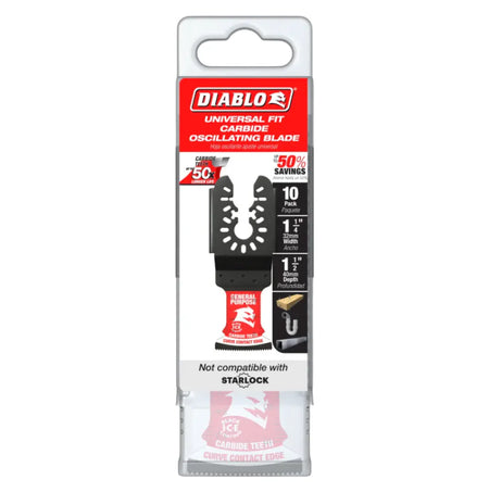DIABLO - DOU125CGP10 - 1-1/4 in. Universal Fit Carbide Oscillating Blade for General Purpose Cuts DIABLO