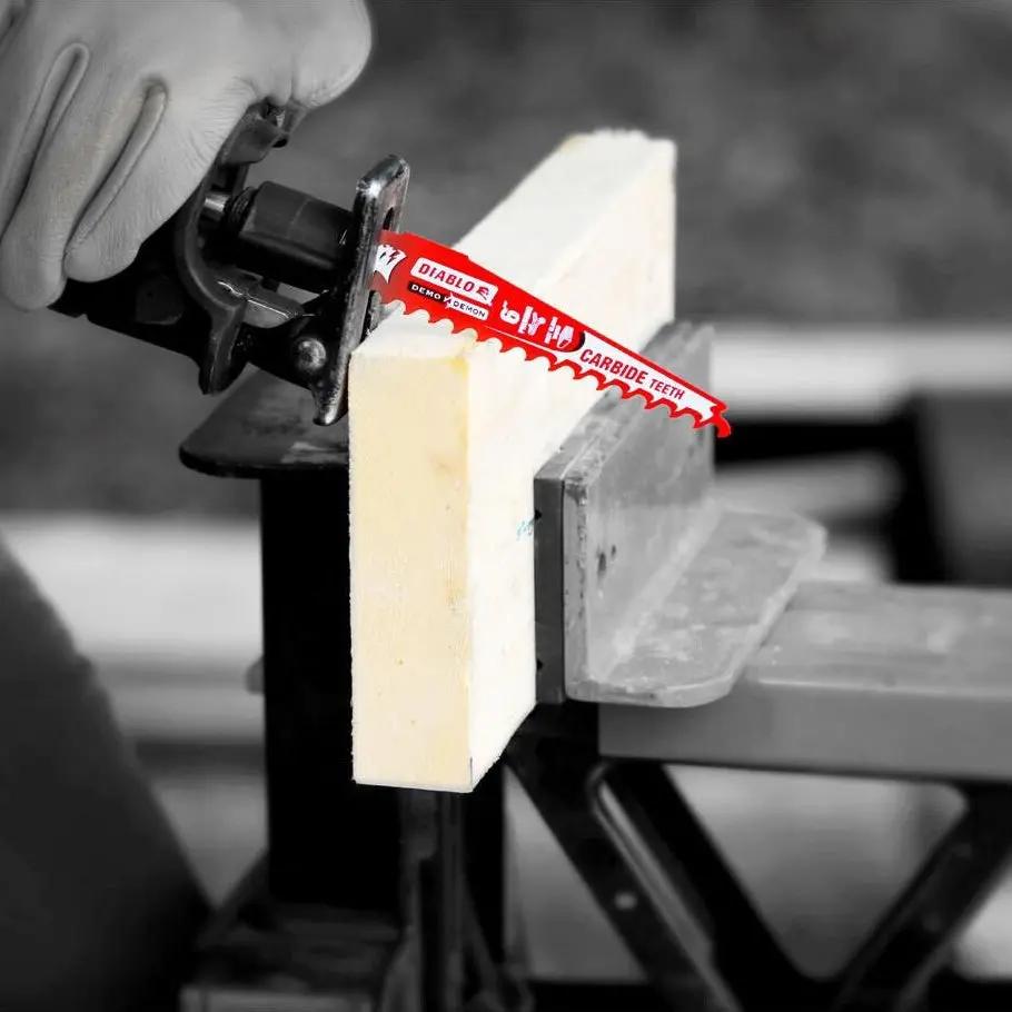 DIABLO DS0603CP10C - 6" 3TPI Carbide Demo Demon Recip Blade for Pruning/Clean Wood (10pk) Wise Line Tools